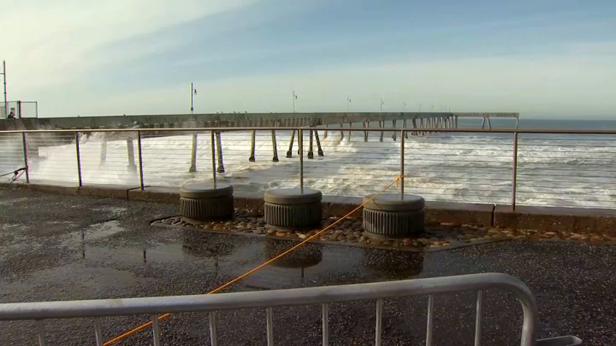Pacifica’s Municipal Pier Closed Due to Tide, Wave Damage – NBC Bay Area