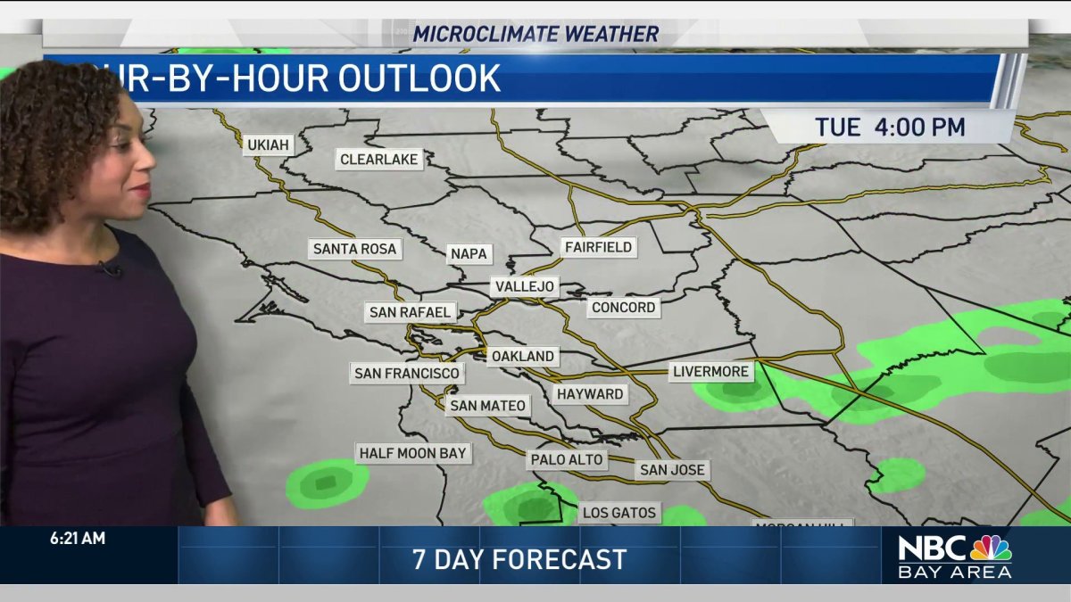 Kari’s Forecast: Spotty AM Showers – NBC Bay Area