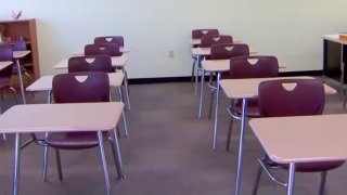 File image of an empty classroom.