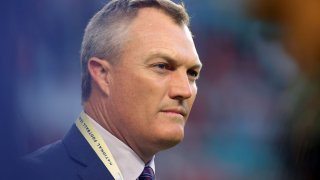 MIAMI, FLORIDA – FEBRUARY 02: General manager John Lynch of the San Francisco 49ers looks on prior to Super Bowl LIV against the Kansas City Chiefs at Hard Rock Stadium on February 02, 2020 in Miami, Florida. (Photo by Kevin C. Cox/Getty Images)