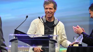 NASHVILLE, TN - JUNE 28: Recording Artists Chick Corea speaks on stage during the National Music Council American Eagle Awards Dinner honoring Chick Corea and The Manhattan Transfer at Music City Center on June 28, 2018 in Nashville, Tennessee.