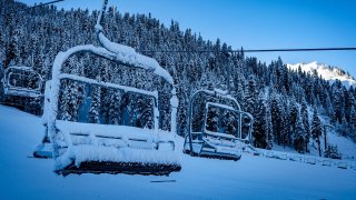 New snow at Squaw Valley Resort.