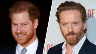 Seeing double? Prince Harry (left) feels "Billions" actor Damian Lewis (right) would be a good match for him on "The Crown."