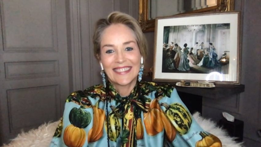 In this Sept. 22, 2020, file photo, Sharon Stone appears on "Watch What Happens Live With Andy Cohen."