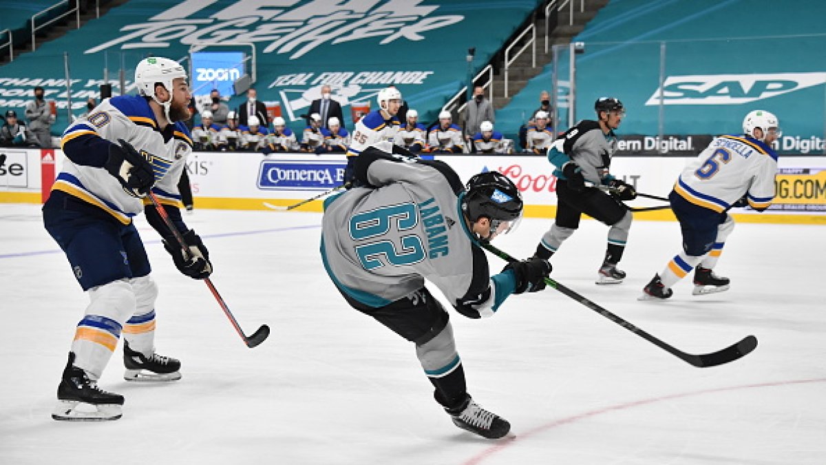 Faceoff Violation Penalty Helps Blues Beat Sharks 52 NBC Bay Area