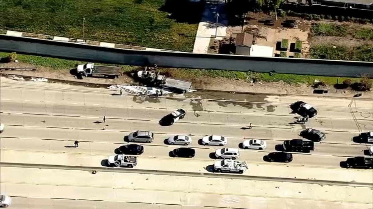 1 Dies in Crash, Vehicle Fire on Highway 101 in San Jose – NBC Bay Area
