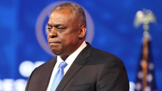 U.S. Army (retired) General Lloyd Austin speaks after being formally nominated to be Secretary of the Department of Defense by U.S. President-elect Joe Biden at the Queen Theatre on December 09, 2020 in Wilmington, Delaware.