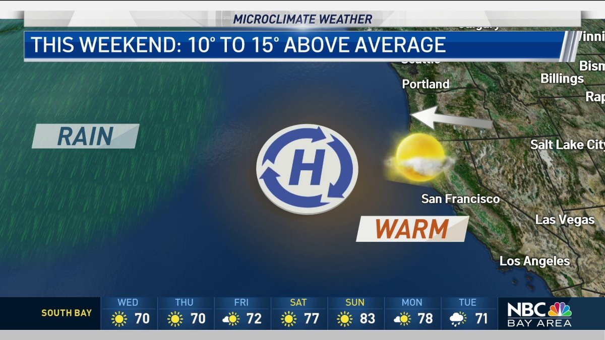 Jeff’s Forecast: Chilly Morning 40s & Hotter Weekend – NBC Bay Area