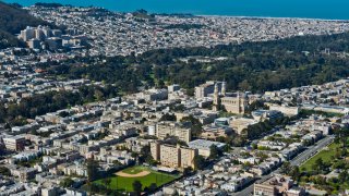 An aerial view of the University of San Francisco