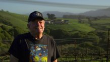 Point Reyes vintner Steve Doughty stands in his vineyard in Point Reyes.