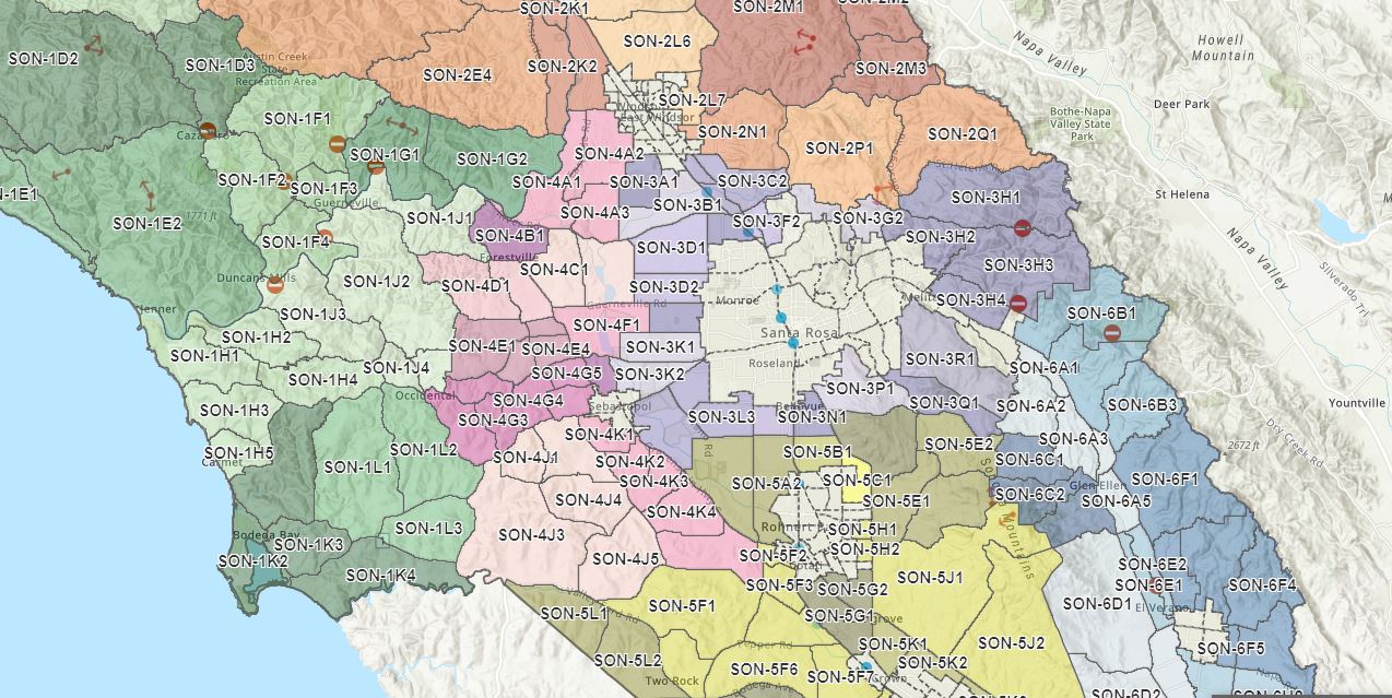 Map Sonoma County Releases Official Evacuation Zones Nbc Bay Area