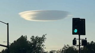 Many Bay Area residents took to social media on Monday, May 24, 2021 after spotting what they referred to as a “UFO cloud.”