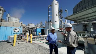 A methane recycling plant in California