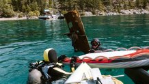 A large piece of debris found in Lake Tahoe.