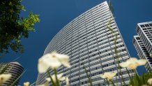 The proposed new location for the PG&E headquarters stands in Oakland, California, U.S., on Tuesday, June 9, 2020. (Photographer: David Paul Morris/Bloomberg via Getty Images)