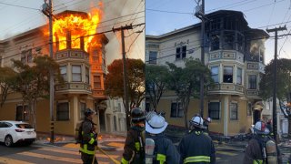 A house fire in San Francisco left one person dead Wednesday morning. (May 19, 2021)