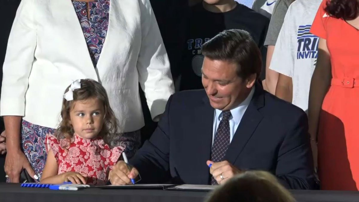 Florida Gov. Signs Bill Banning Transgender Girls From Playing on ...