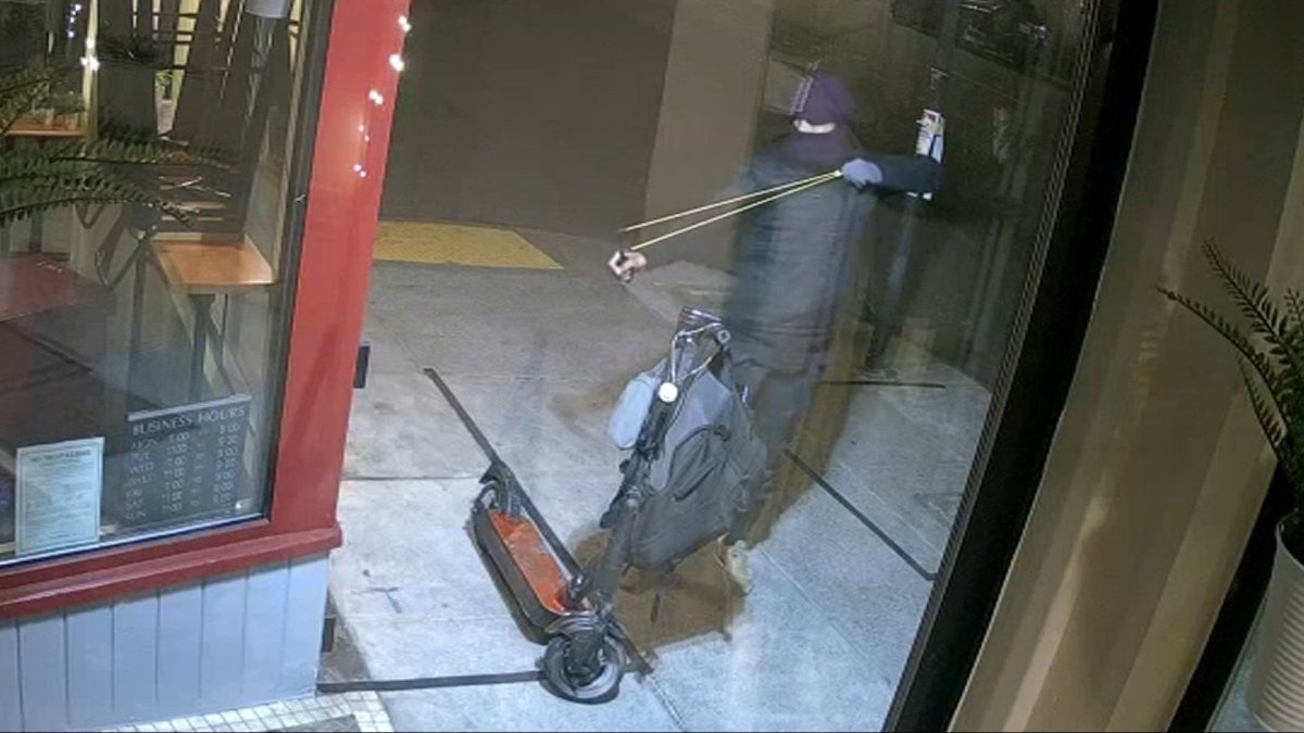 Individual With Slingshot Fires Object at Window of San Francisco Restaurant – NBC Bay Space Individual With Slingshot Fires Object at Window of San Francisco Restaurant – NBC Bay Space