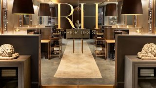 Interior Design area of the Restoration Hardware store in the Meatpacking District of New York.