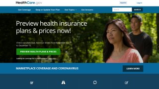 This image provided by U.S. Centers for Medicare & Medicaid Service shows the website for HealthCare.gov.