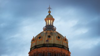 The Iowa State Capitol building is seen on October 09, 2019 in Des Moines, Iowa.
