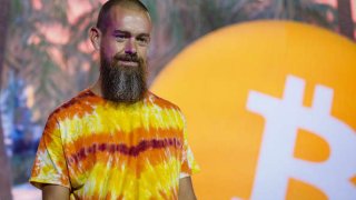 Jack Dorsey, co-founder and chief executive officer of Twitter Inc. and Square Inc., speaks during the Bitcoin 2021 conference in Miami, Florida, U.S., on Friday, June 4, 2021.
