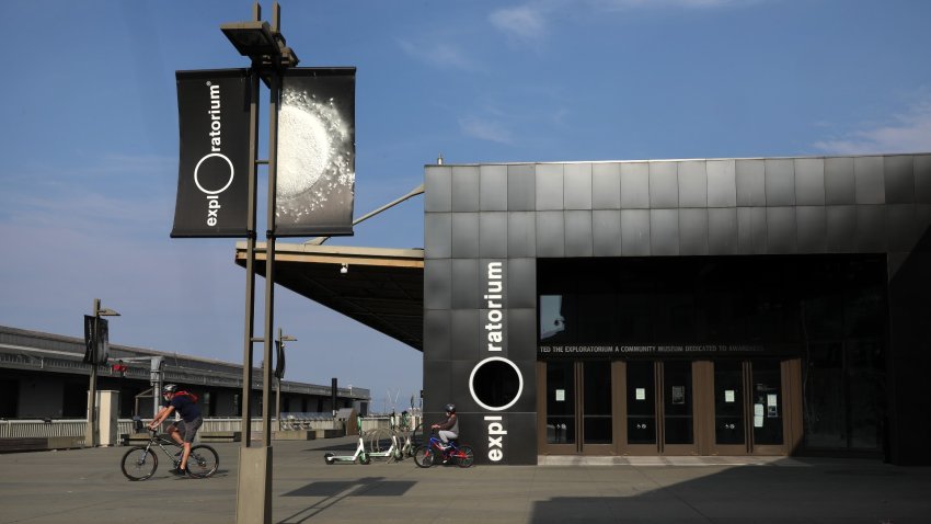 Signage seen at the Exploratorium.