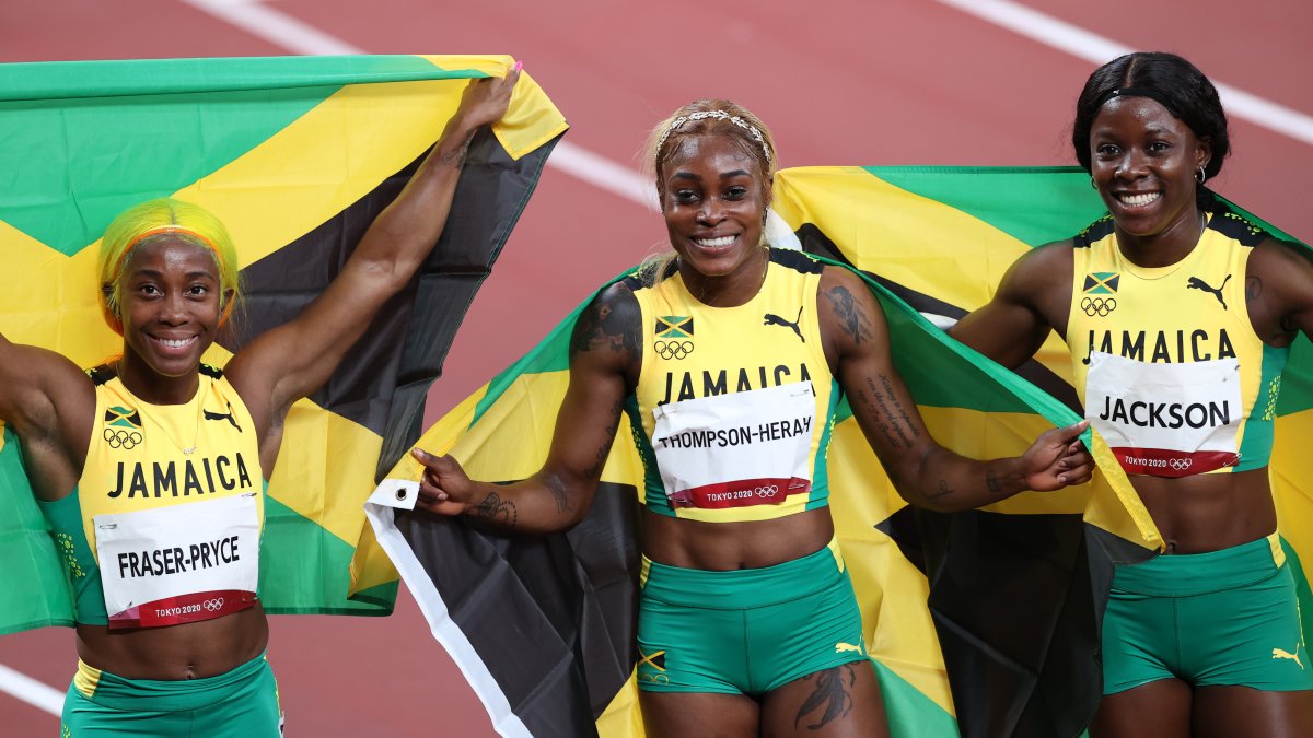 Elaine Thompson Herah Breaks 33-Year Olympic Record in Jamaican Sweep ...