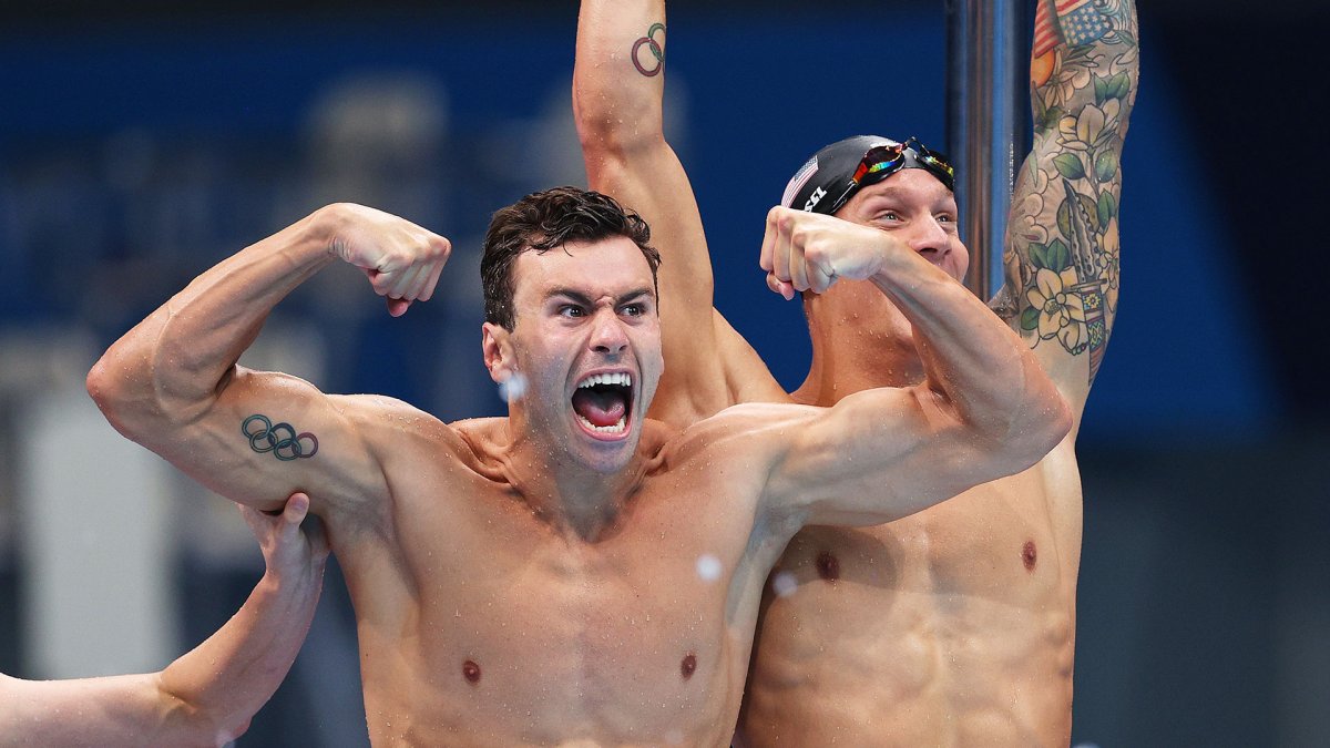 Caeleb Dressel and Team USA Win Gold in 4x100m Freestyle Relay – NBC ...