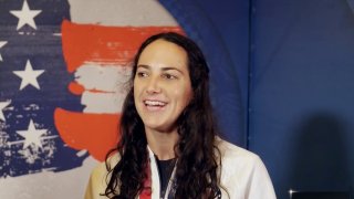 Danville Native Maggie Steffens Speaks Following Team USA’s Win
Danville Native and Women’s Water Polo superstar Maggie Steffens spoke with NBC Bay Area’s Raj Mathai after Team USA’s gold medal win.