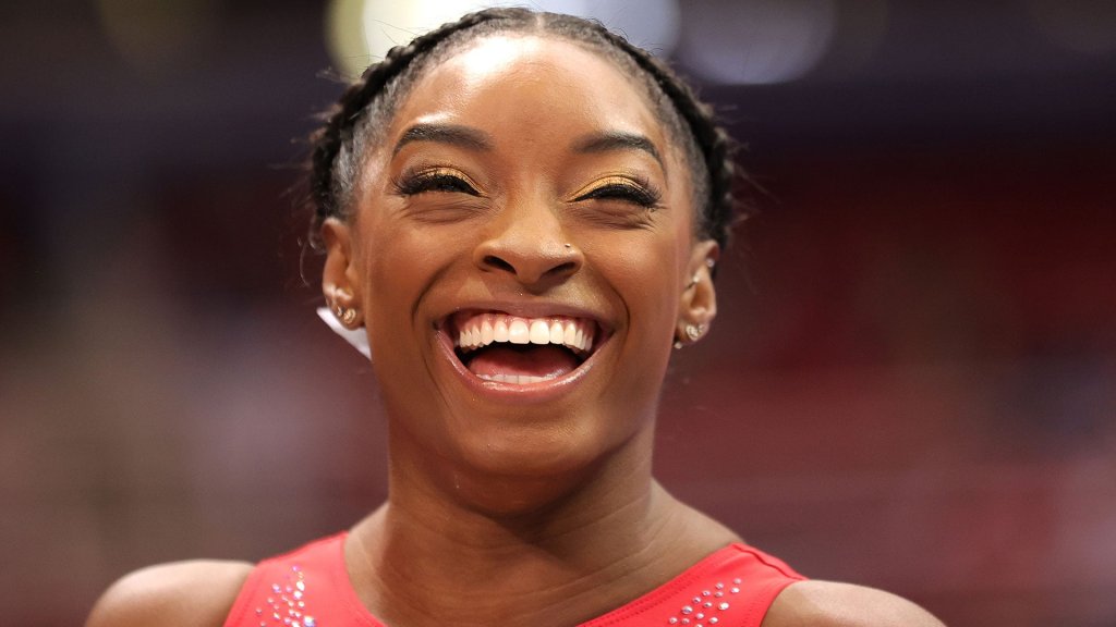 Simone Biles laugh