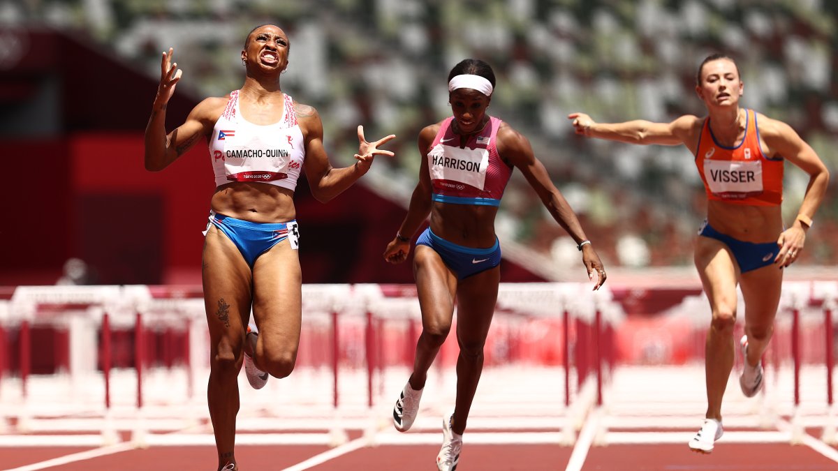 Tokyo Olympics: Camacho-Quinn, Keni Harrison Finish 1-2 in 100m Hurdles ...