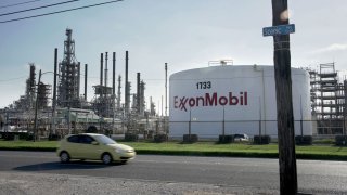A view of the ExxonMobil Baton Rouge Refinery in Baton Rouge, Louisiana, May 15, 2021.