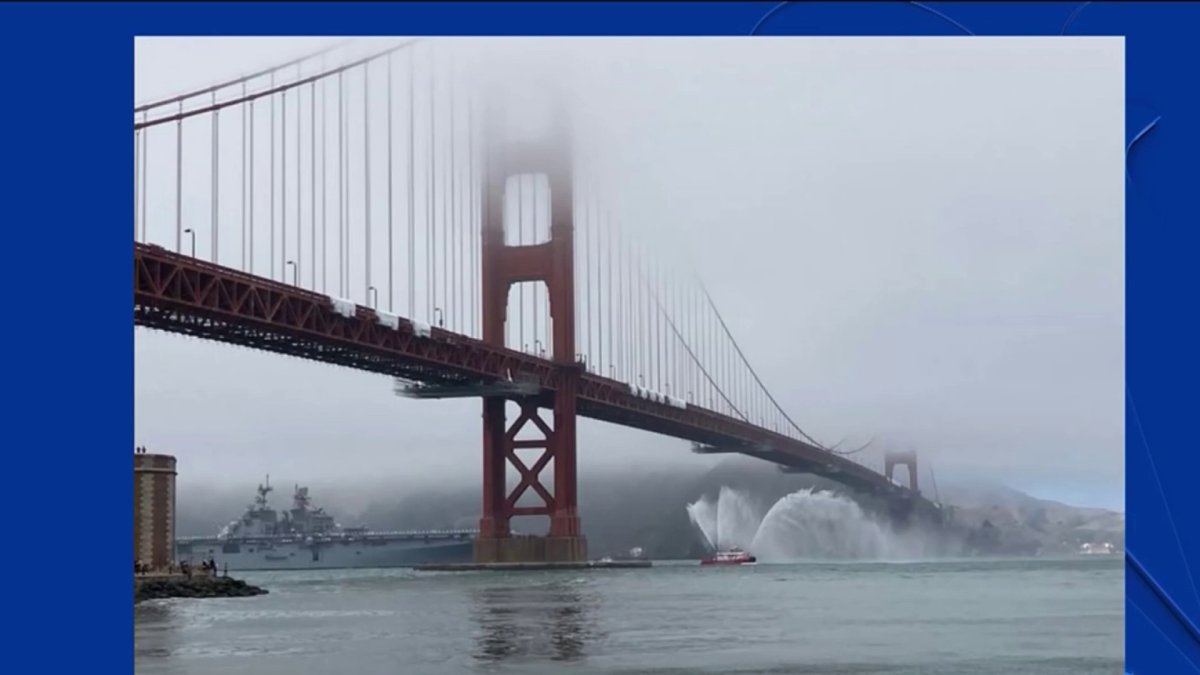 Uss Tripoli Sails Under Golden Gate Bridge Nbc Bay Area