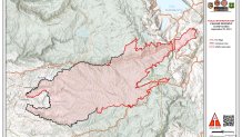 Caldor Fire burn map.