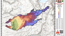 Caldor Fire burn progression map.