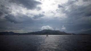 View from the 7th Continent expedition sailing ship