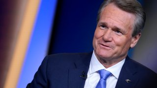 Bank Of America CEO Brian Moynihan is interviewed by Jack Otter during “Barron’s Roundtable” at Fox Business Network Studios on January 09, 2020 in New York City.