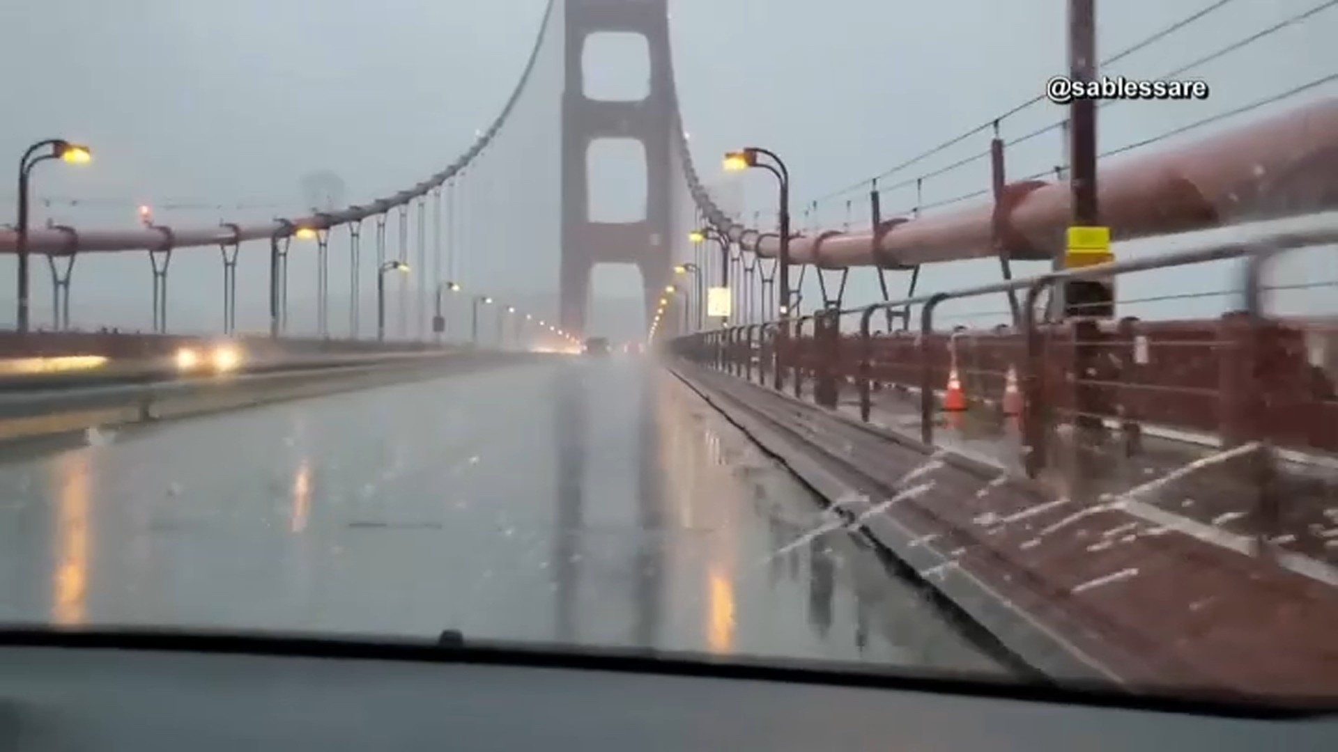 Listen: Golden Gate Bridge ‘Whistles' During Weekend Storm