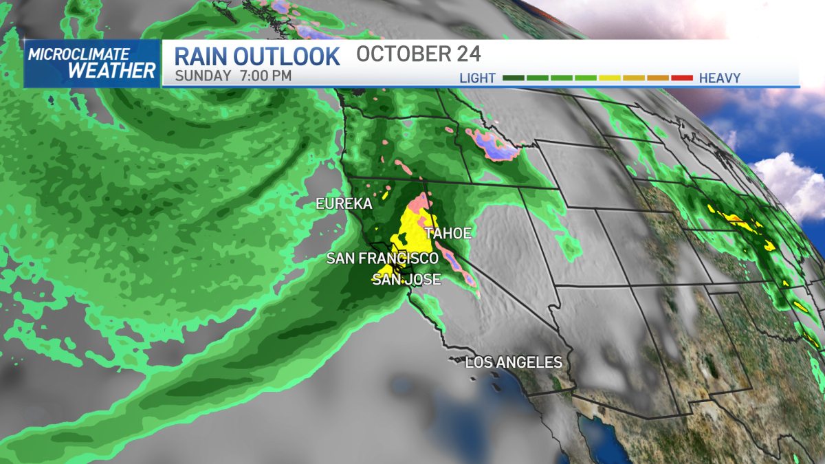 Bay Area Weather Map Bay Area Forecast: Lingering Showers Friday, Atmospheric River Coming This  Weekend – Nbc Bay Area