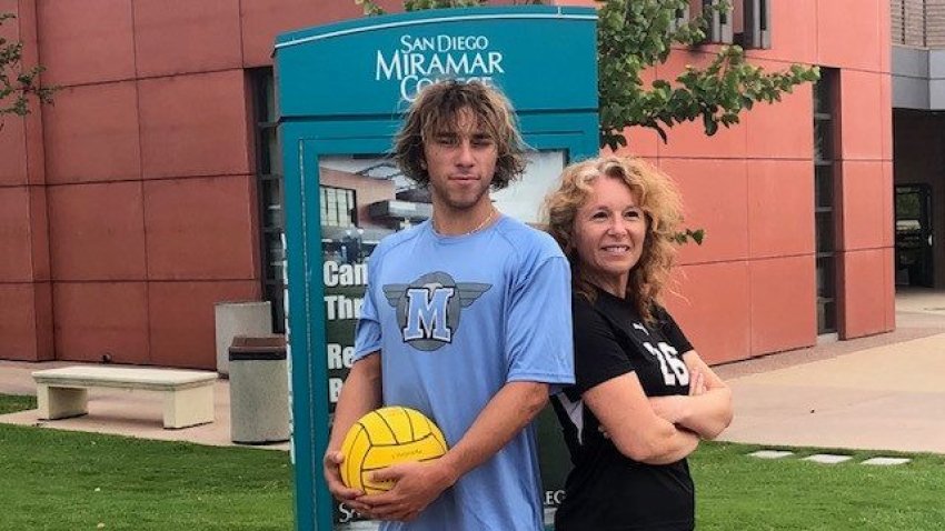 Brandi Maverick and her son Mitchell.