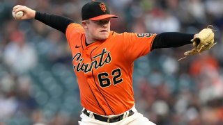 Giants pitcher Logan Webb. (Photo by Thearon W. Henderson/Getty Images)