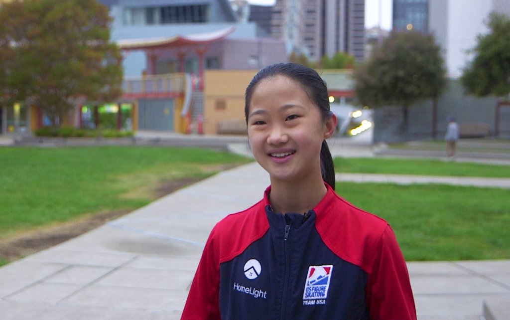 San Francisco ice skater Kate Wang.