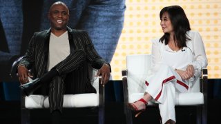 Wayne Brady and Mandie Taketa