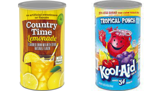 Country Time Lemonade (left) and Kool-Aid (right)