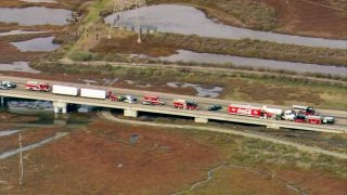 A crash on Highway 37 in the North Bay.