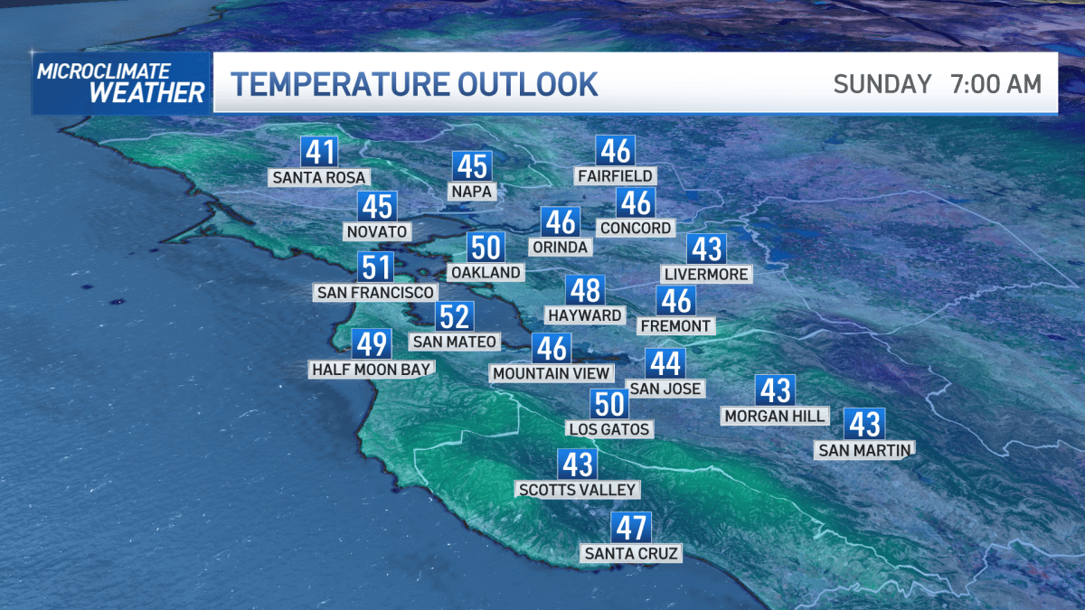 Rob’s Forecast: Chilly Morning, Mild Afternoon – NBC Bay Area