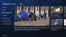 The NBC Bay Area app on Amazon FireTV.
