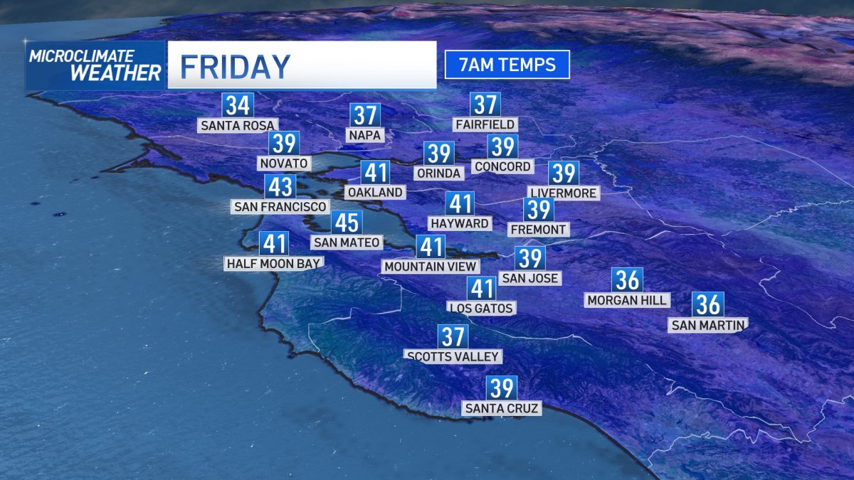 Jeff’s Forecast: Cold 30s and When Bay Area Rain Returns – NBC Bay Area