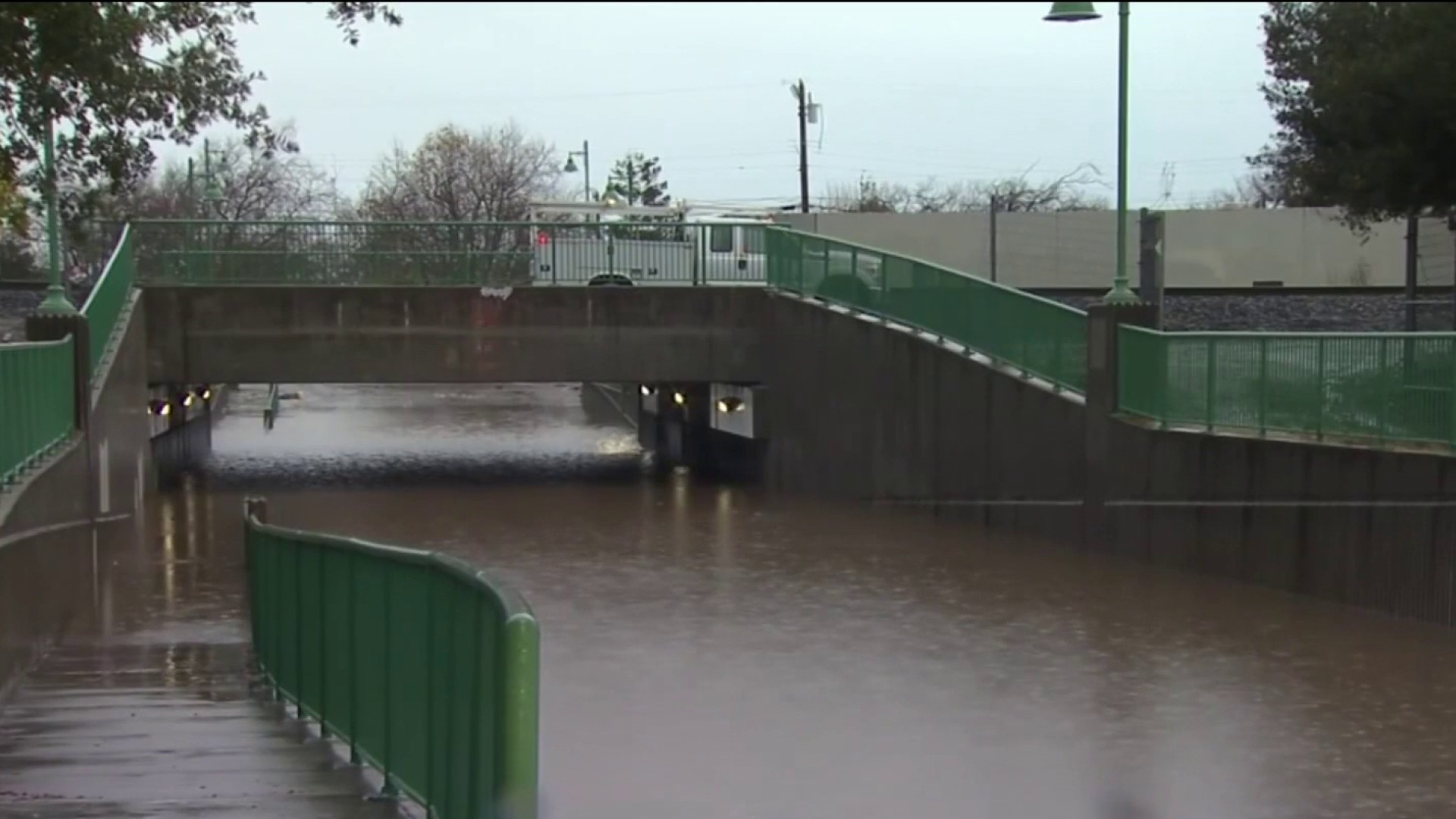 flooded underpass in millbrae